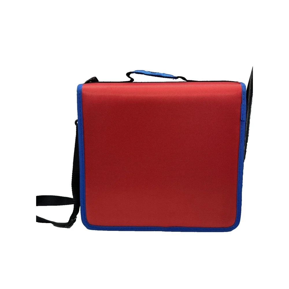 Case-it Monsters Eye Zipper Binder Laptop Case & Pouch‎ red blue 2